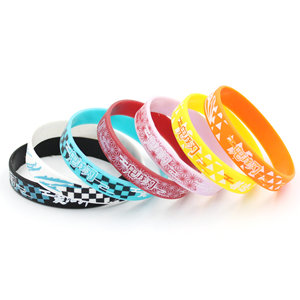 Custom Logo 1&quot; Inch Personalized <strong>Silicone</strong> <strong>Wristband</strong>, Embossed Debossed Logo Rubber Bands, Ballers <strong>Silicone</strong> Bracelets - Product Image 4