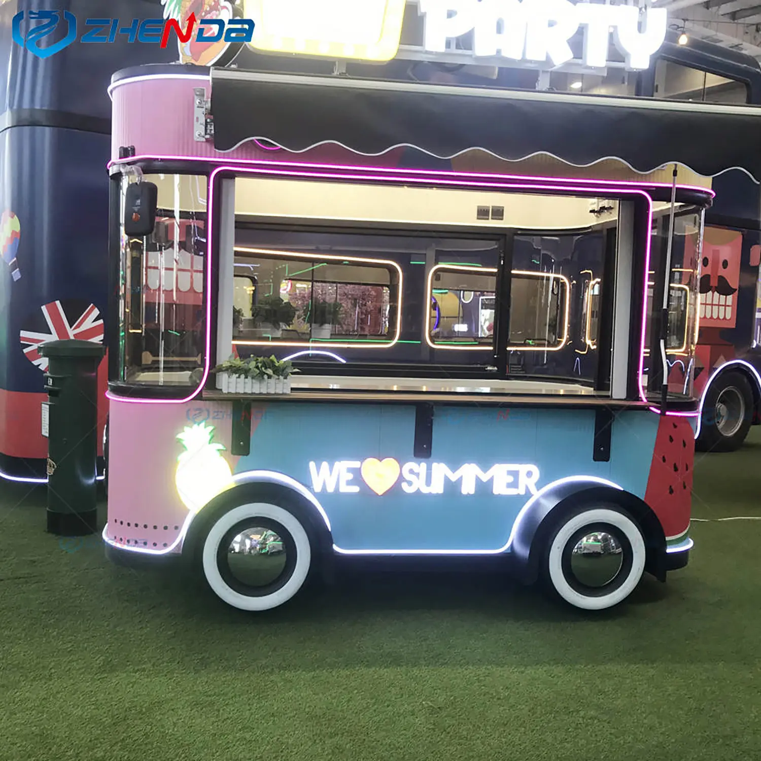 Camion de nourriture de crème glacée mobile personnalisé/camion de pizza de sortie d'usine/voiture d'occasion de transport spécial
