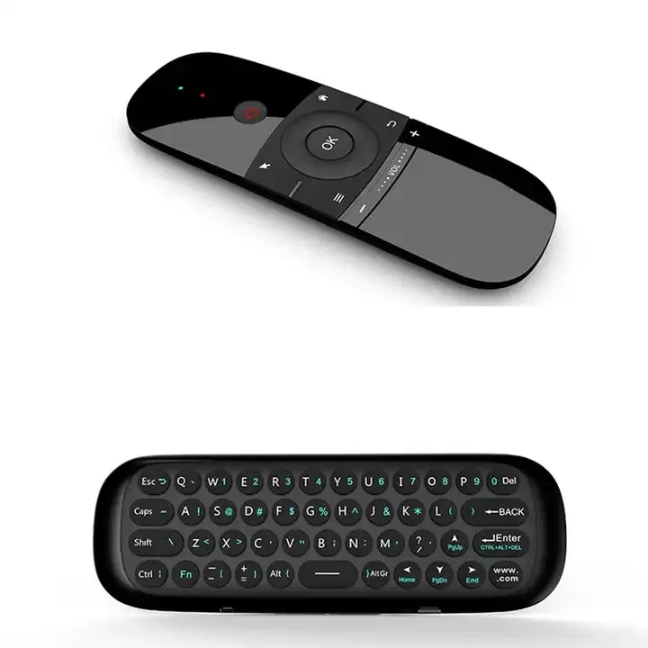 W1 hava fare 2.4G klavye ve fare Gyro algılama oyunları uzaktan kumanda ile çalışmak için Android TV kutusu