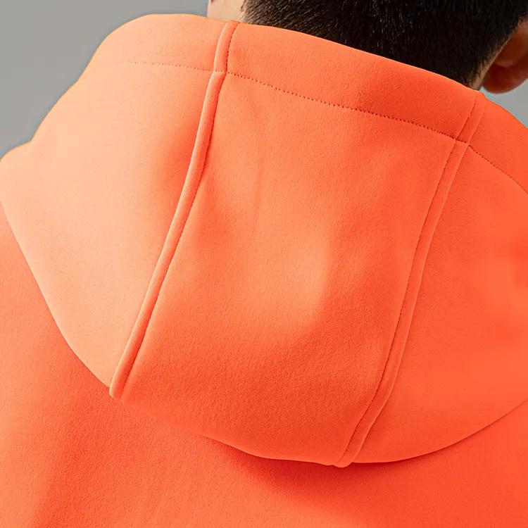 Yüksek kalite 360 Gsm özel tasarım iş takım elbise Polyester pamuk moda floresan Hoodies ceket
