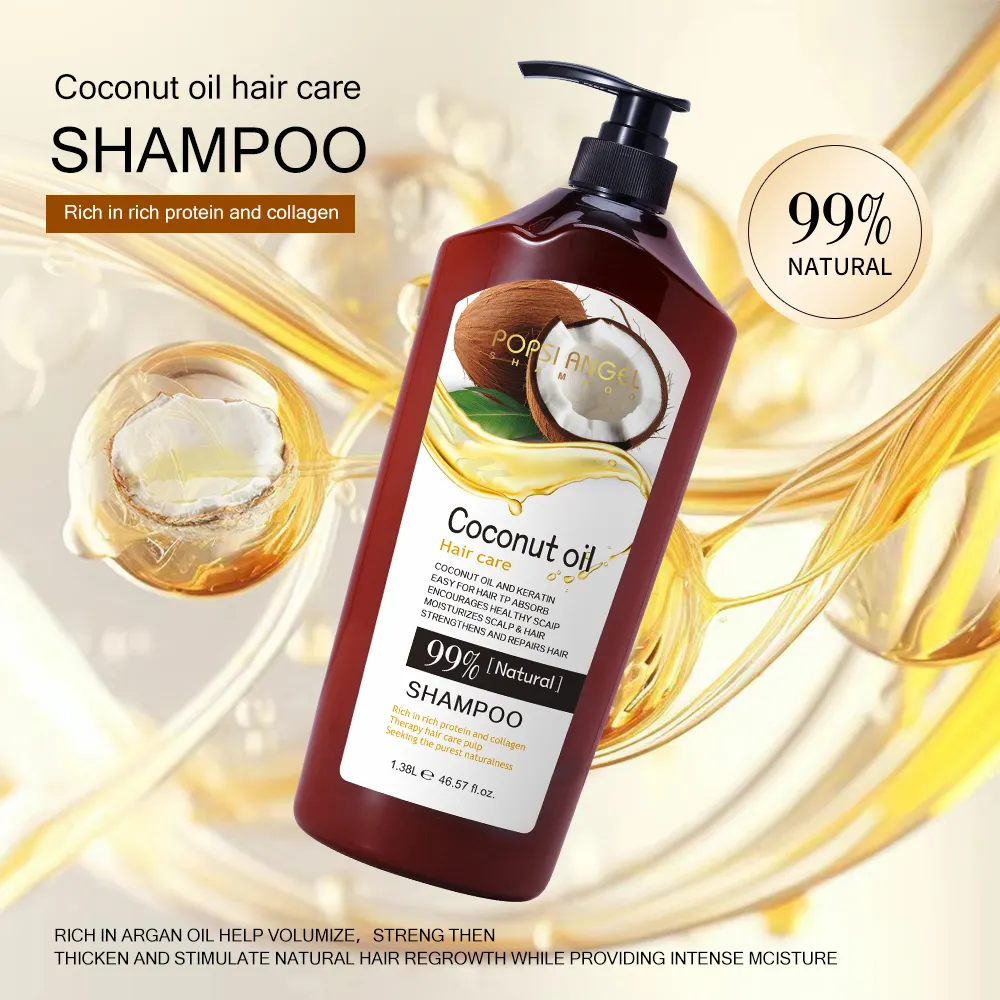 Hair Care Products Coconut Oil Shampoo Moisturizing Anti-Dandruff Organic Coconut Shampoo