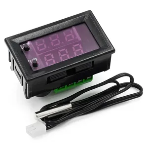 W1209WK W2809 DC12V Controlador de temperatura del termostato LED digital con sensor NTC impermeable Módulo de placa de sensor de temperatura inteligente - Product Image 1