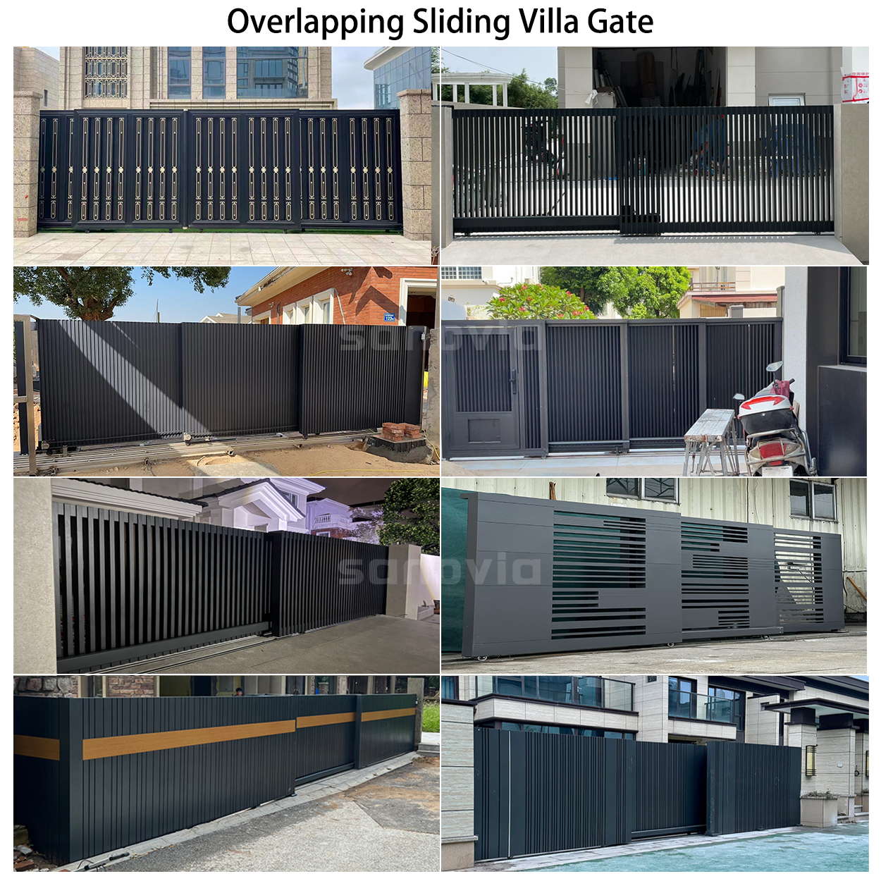 overlapping sliding gate