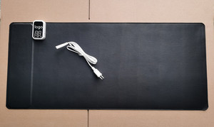 Tappetino per Mouse da tavolo in pelle PU con riscaldamento per caricabatterie Wireless da 80*40cm con funzione calda e Timer - Product Image 5