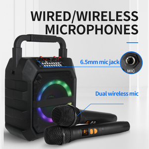 K6S Altavoz Activo Multifuncional Pasivo con Efecto de Luz RGB Consola Amplificador de Potencia Sistema Pa Juego de Karaoke - Product Image 5