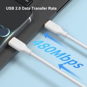 Cable de datos de silicona de color al por mayor 32/5000 cable de carga rápida, para cable de carga de teléfono móvil Apple Android - Product Image 3