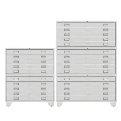 Sistema di archiviazione per Rack Mobile A0 Map Cabinet piano di disegno classificatore File di archiviazione per mobili per ufficio in metallo