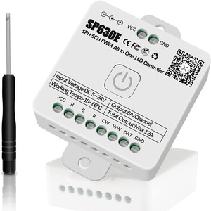 Светодиодный контроллер света SP630E PWM Одноцветный CCT RGB RGBW RGBCCT TTL WS2811 WS2812B WS2813 WS2814 WS2815 SK6812 LB1934 - Product Image 1
