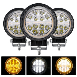 ไฟ Led สำหรับรถจี๊ปเรือ,แถบไฟส่องสว่างกันน้ำได้สำหรับรถออฟโรด Suv 36W 54W ไฟสำหรับขับรถบรรทุกหลอดไฟ DRL ไฟ LED ทำงานแบบน้ำท่วม - Product Image 4