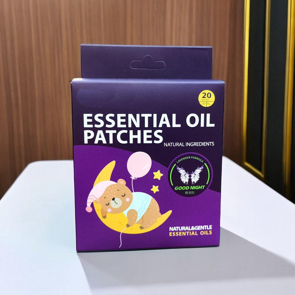 Autocollants de bonne nuit boîte violette 20pcs