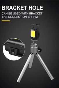 Regalo Mini multifunzione apriscatole treppiede magnetico ricaricabile a LED torcia da lavoro luce COB portachiavi - Product Image 5