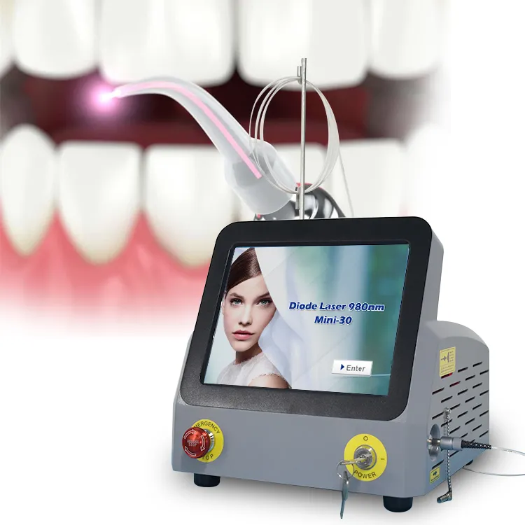 Láser dental de diodo, máquina de corte de tejido suave, 980nm, precio bajo