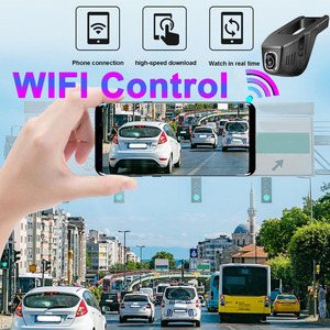 Gravador de vídeo WIFI 2K Vigilância Do Carro Duas Câmeras Escondidas Dual Lens HD 1440P Traço Cam Black Box DVRs App Controle Novatek 96657