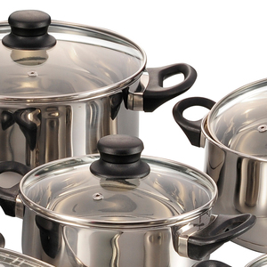 ร้อนใหม่บ้านทำอาหารเหล็ก Nonstick เครื่องครัว12ชิ้นชุดเครื่องครัว