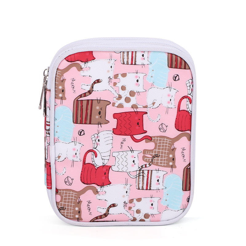 กระเป๋าถักโครเชต์ลายแมว 3 ดอก