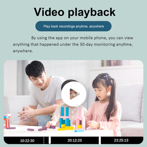 2MP无线摄像机家庭安全支持双向音频和运动检测无线PTZ摄像机