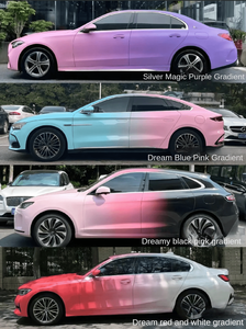 カスタマイズ可能なフルカーボディパターンビニールフィルムグラデーションカラーフェードユニークなデザインカーフィルムアンチスクラッチカラー変更 - Product Image 3
