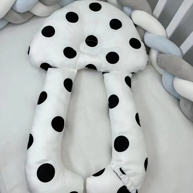 Grosir lucu kustom menyusui bayi baru lahir bernapas 3D jaring udara bantal katun organik untuk bayi
