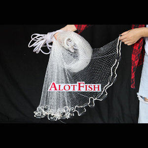 1/<strong>4</strong>&quot;Sq(6mm),1/<strong>2</strong>&quot;str,3/16&quot;sq,Minnow,Shrimp Bait Fishing <strong>Net</strong> Mono American Style Drawstring Hand Casting <strong>Net</strong> - Product Image 5