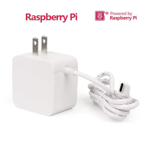 Official <strong>Raspberry</strong> <strong>Pi</strong> 5 <strong>Power</strong> Supply 27W USB-C Adapter 5.1V 5A with PD Standard Support - Product Image 1
