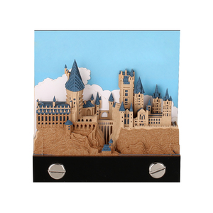 Omoshiroi <strong>Block</strong> Hary Potter Weekly Calendar <strong>Paper</strong> <strong>Block</strong> 3d Hogwarts Castle <strong>Memo</strong> Pad <strong>Note</strong> <strong>Cube</strong> With Retail Gift Box - Product Image 3