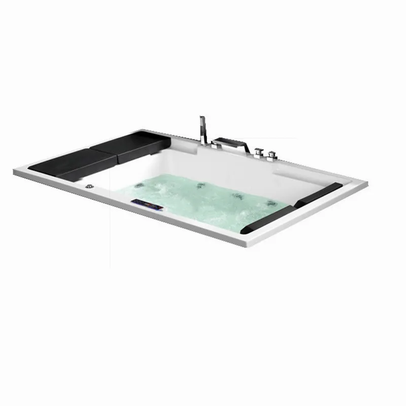 E One Person Stainless Steel Drain Extra Deep Big 17-Color Underwater Bubble Massage Small Built-In Foldable Bathtub