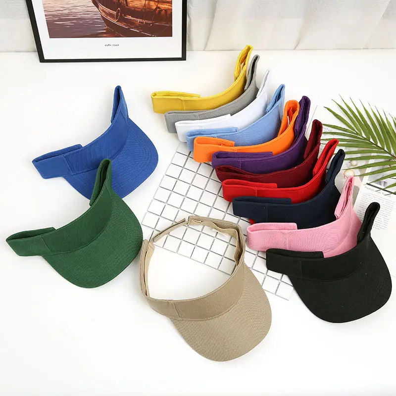 Регулируемые чистые хлопковые Саржевые спортивные шапки с защитой от УФ-лучей, козырек с логотипом на заказ для мужчин и женщин
