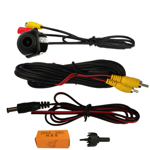 Araba radyo çalar yetiştirme görüş kamerası evrensel 720P AHD AV CCD küçük hasır şapka kamera AV Stereo araba için - Product Image 4