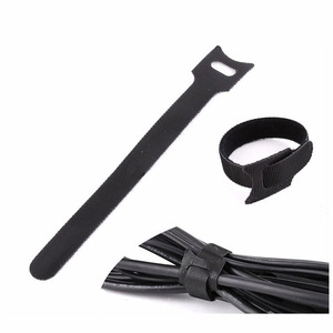 Venta directa de fábrica Espalda con Espalda Gancho de amarre de cables y correa de cable de bucle Sujetador de cables Colorido reutilizable - Product Image 3
