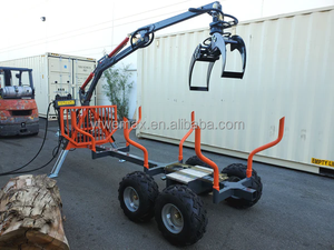 Máquina de carga de troncos forestales Wemax, remolque de madera de 1,5 toneladas con grúa de 3,4 m con cabrestante de control remoto - Product Image 4