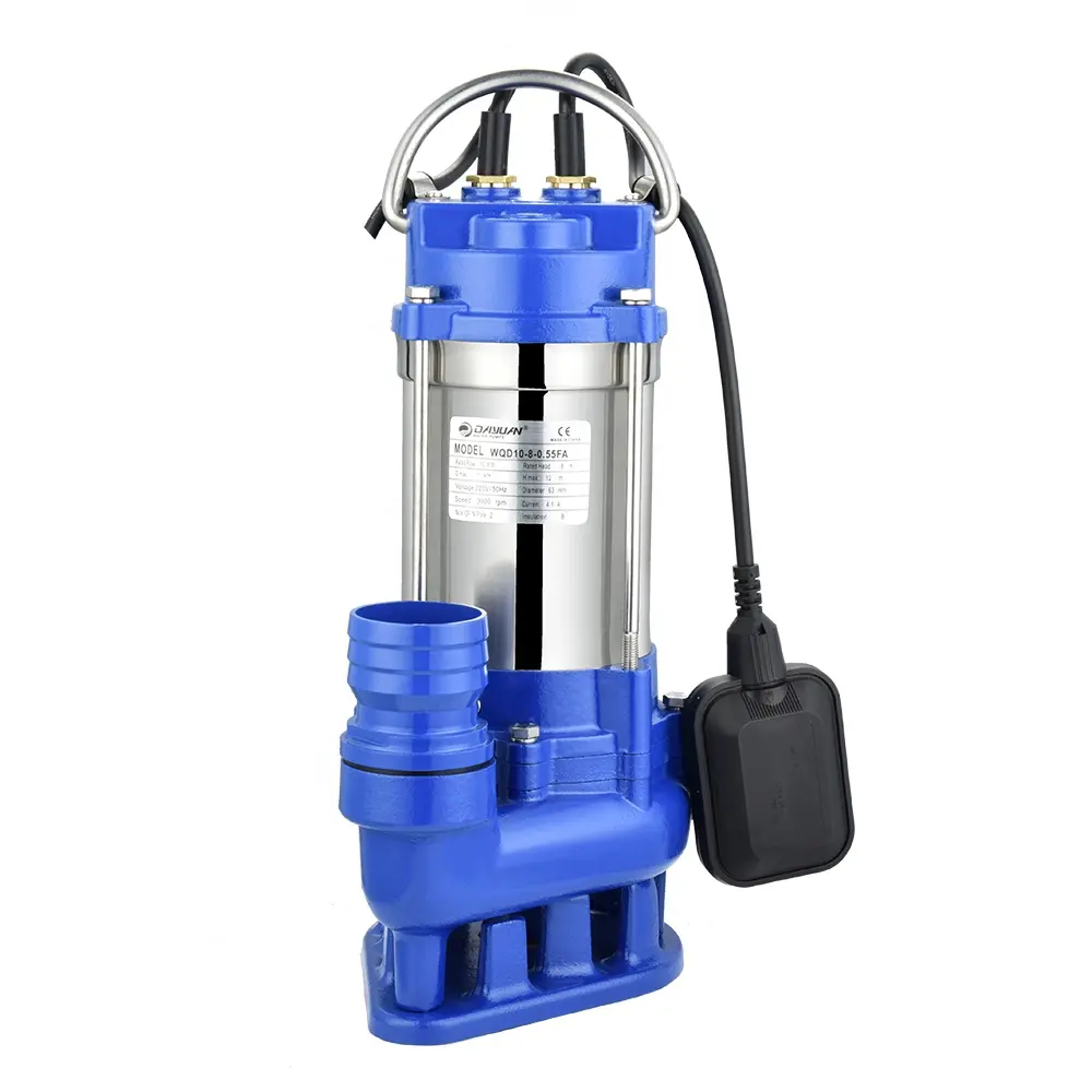 1 kw electrical submersible waste water pump sewage water solid particles pump specifications