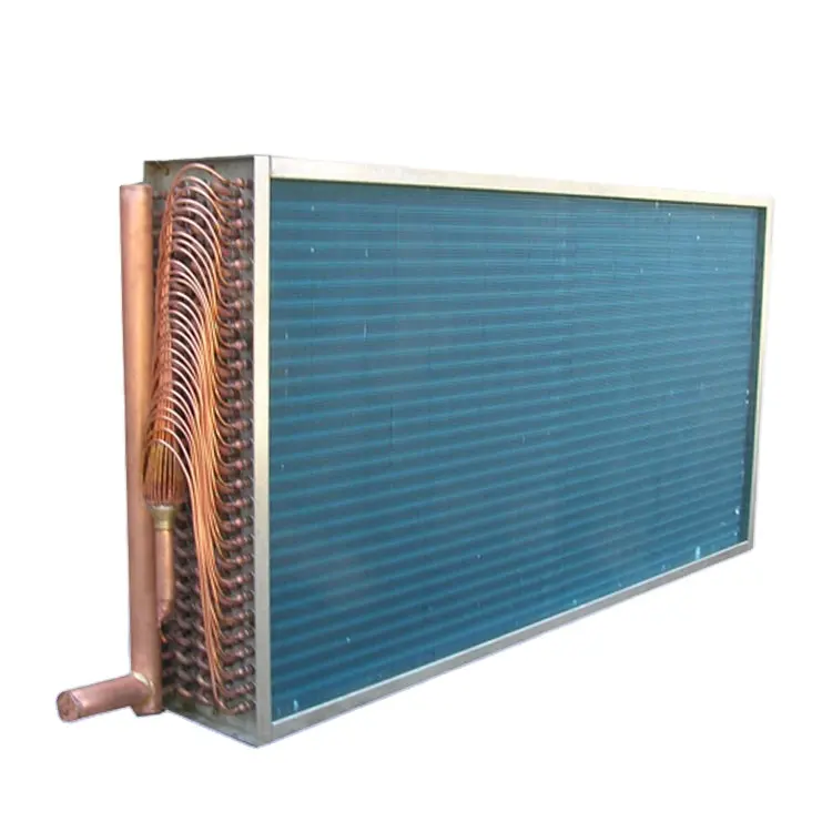 Bobina de evaporador de aire acondicionado dividida, aleta corrugada para refrigeración