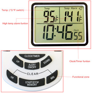 Factory-Sold Digital Mercury <strong>Temperature</strong> Gauge Fan <strong>Controller</strong> Thermostat Digital Thermometer <strong>Timer</strong> All-in-One <strong>Temperature</strong> Sensor - Product Image 2