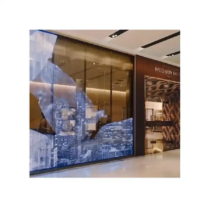 Schermo di visualizzazione a LED trasparente a colori Full HD personalizzabile con Logo personalizzato - Product Image 2