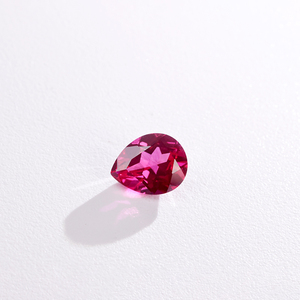 Rose Red <strong>Ruby</strong> <strong>Fine</strong> Jewelry Gemstones 5x7mm 6x8mm 1carat 1.5carat Pear Cut Loose <strong>Ruby</strong> AGL Certified Lab Grown <strong>Ruby</strong> - Product Image 2