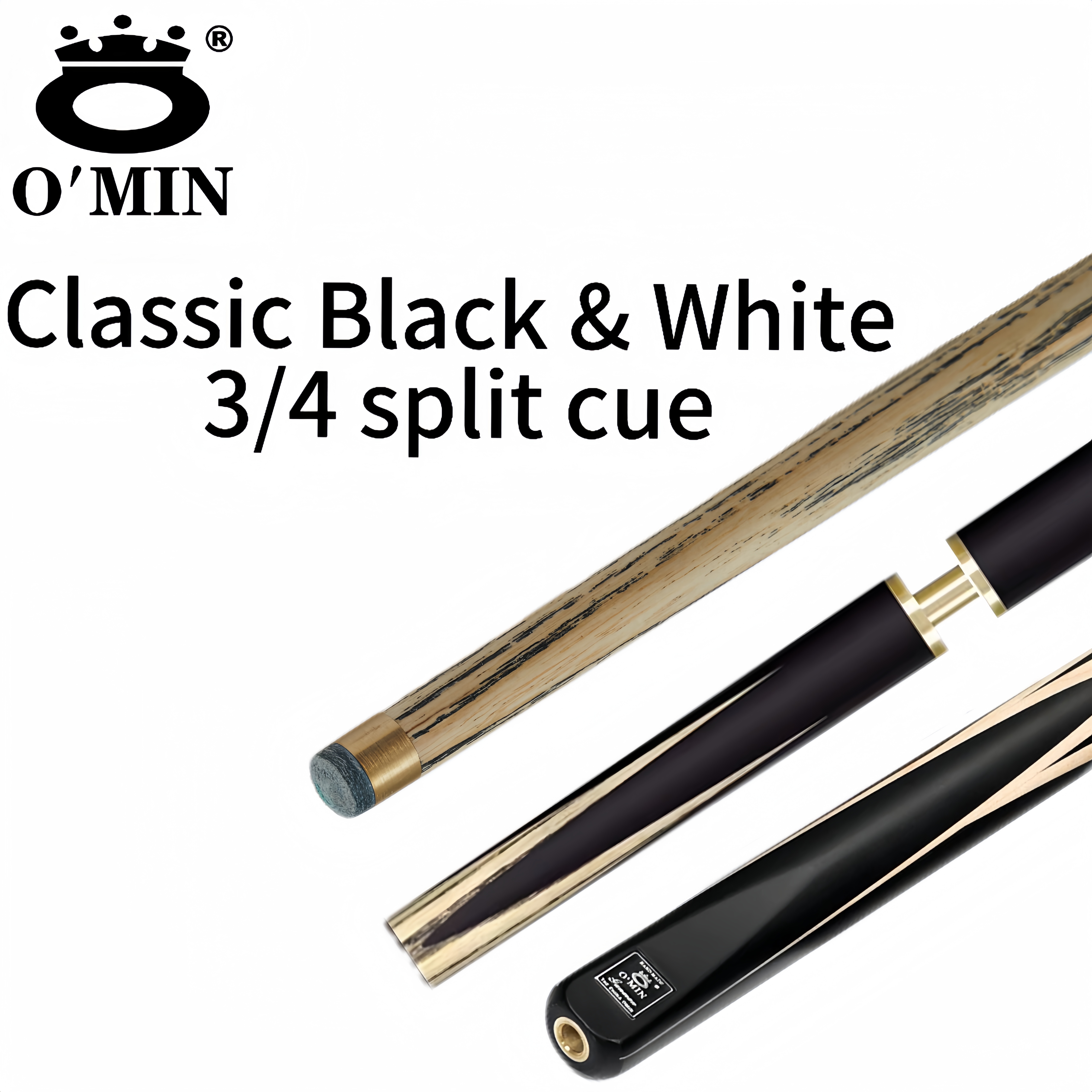 Classic Black&White 3/4 Split cue