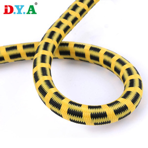 Corda elástica de látex elástica multilargura, corda elástica de borracha para bungee, poliéster/pe, para acampamento