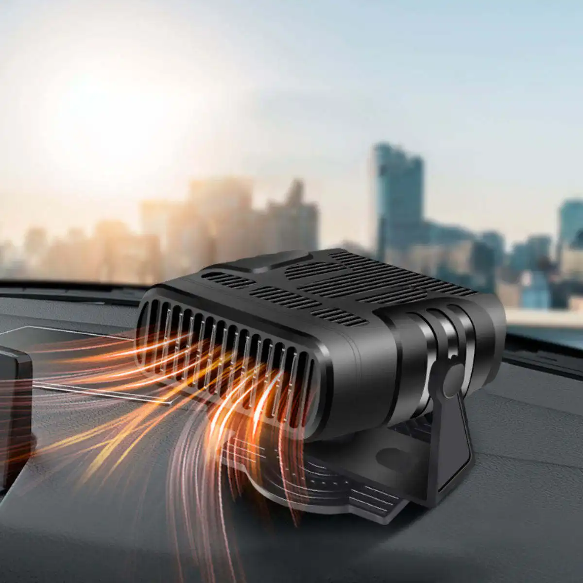 Portátil 12V 150W Auto calentador ventilador Mini parabrisas desempañador para calentador de aire Interior de coche