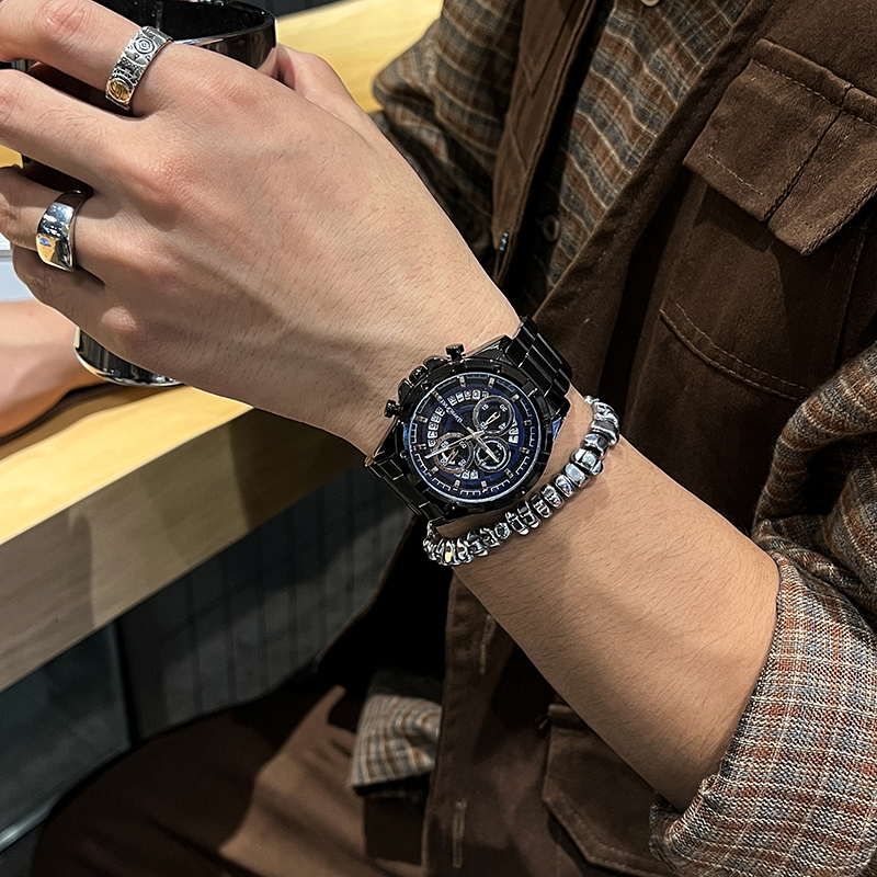 Black-blue face-belt