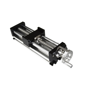 NHK90 SFU1605 100mm Longitud de viaje Husillo de bolas Rieles de guía lineales deslizantes CNC Sistema de actuador lineal manual Mesa de módulo - Product Image 1