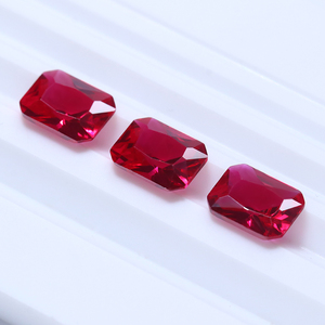 Wuzhou Manufacturers 5# Corundum <strong>Ruby</strong> Gems Stone Artificial Rectangle Octagon Shape 7*9 mm Loose Synthetic Corundum Stones <strong>Ruby</strong> - Product Image 3