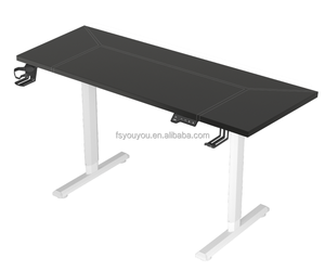 Mesa elevadora de pie con marco metálico de escritorio de doble columna ajustable Rectangular eléctrica inteligente con un solo motor para uso en oficina - Product Image 4