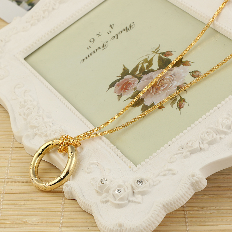 สร้อยคอแกะสลักทองไร้รอยต่อ (DIA2.9cm)