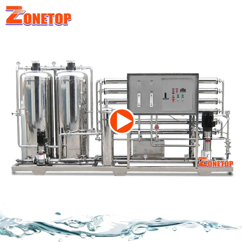 Çift geçişli endüstriyel RO ünitesi ters osmoz sistemi içme suyu arıtma tesisi ile fiyat