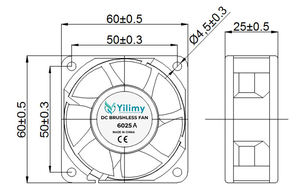 6025A DCアキシャルファン高性能Dc加湿器3Dプリンター冷却ファン12Vブラシレスファン家電用 - Product Image 5
