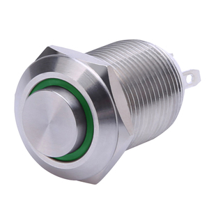 Botón pulsador 4 pin interruptor de botón de empuje con 3V led luz piloto - Product Image 2