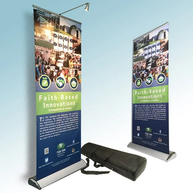 custom size and logo Portable Roll up banner stand roller banner/buy poster prints exhibit