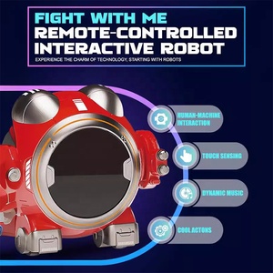 Elettronico Touch Sensitive programmazione Stunt Kid Dancing Robot intelligente RC telecomando Robot con luce di raffreddamento