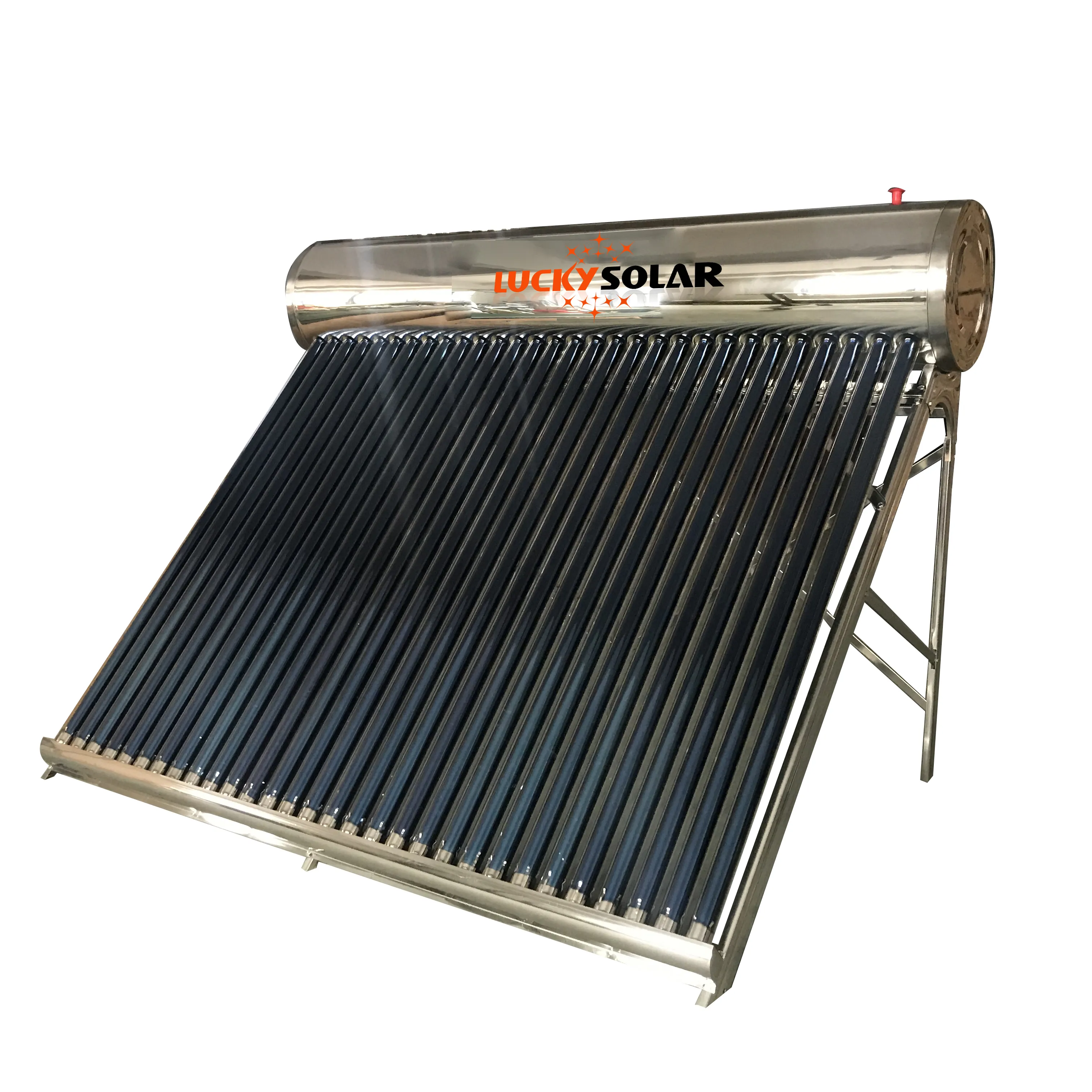 300L الفولاذ المقاوم للصدأ سخان بالطاقة الشمسية بالطاقة الشمسية غير الضغط نظام الماء الساخن للمنزل