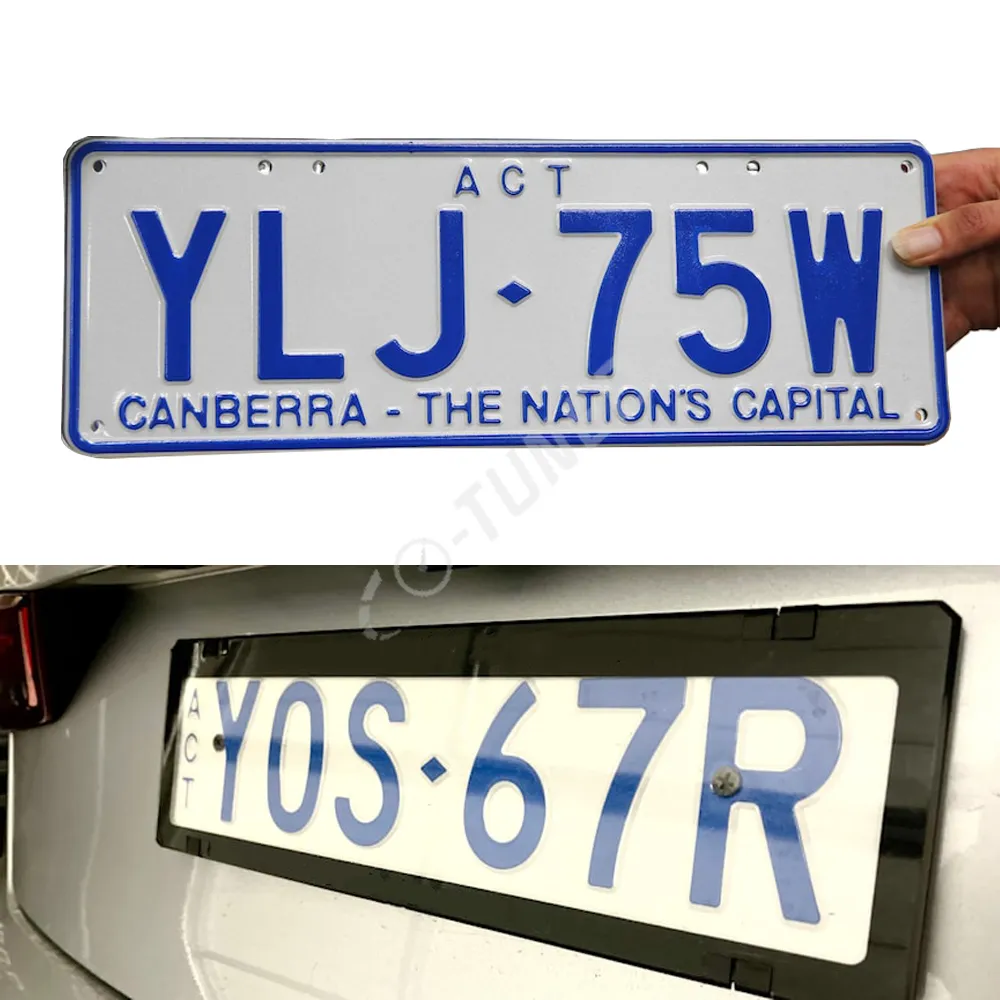 Australische Custom Gepersonaliseerde Hot Selling Metalen Auto Aantal License Plaat